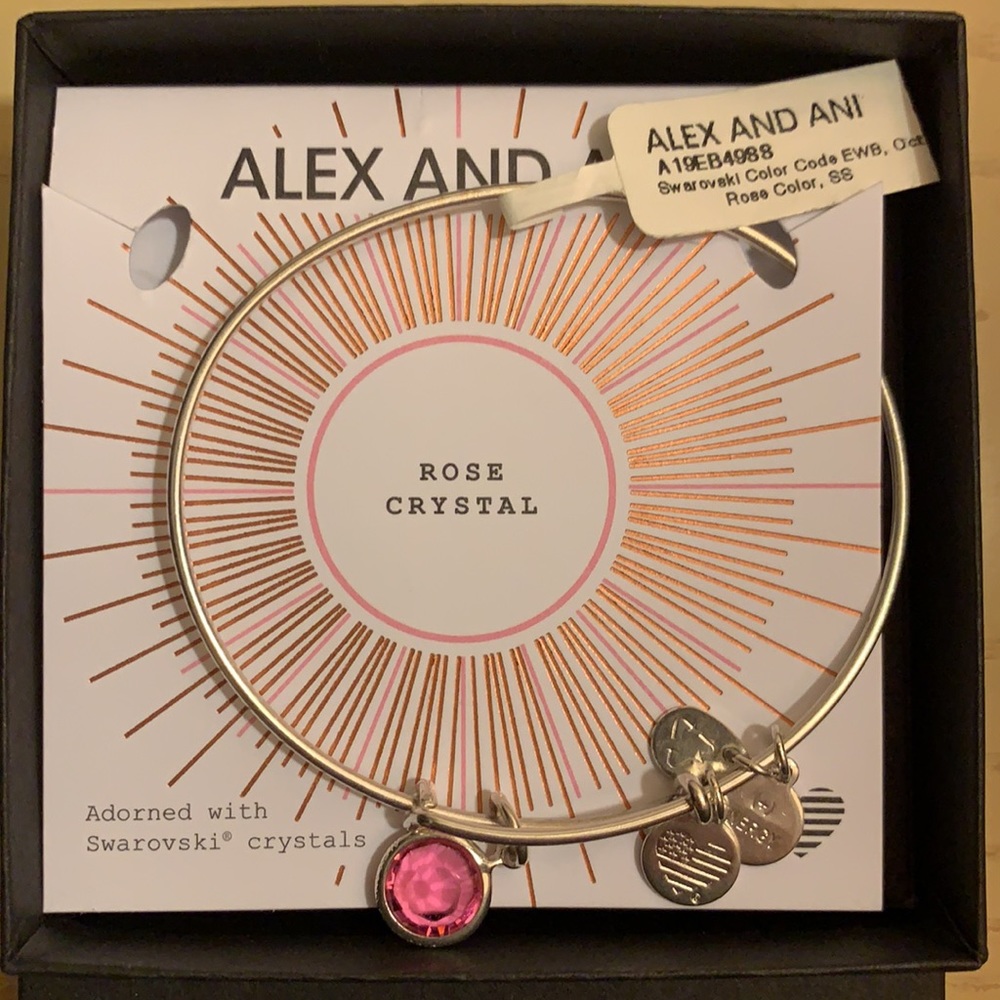 LAST CHANCE Alex and Ani Rose Crystal Bracelet
